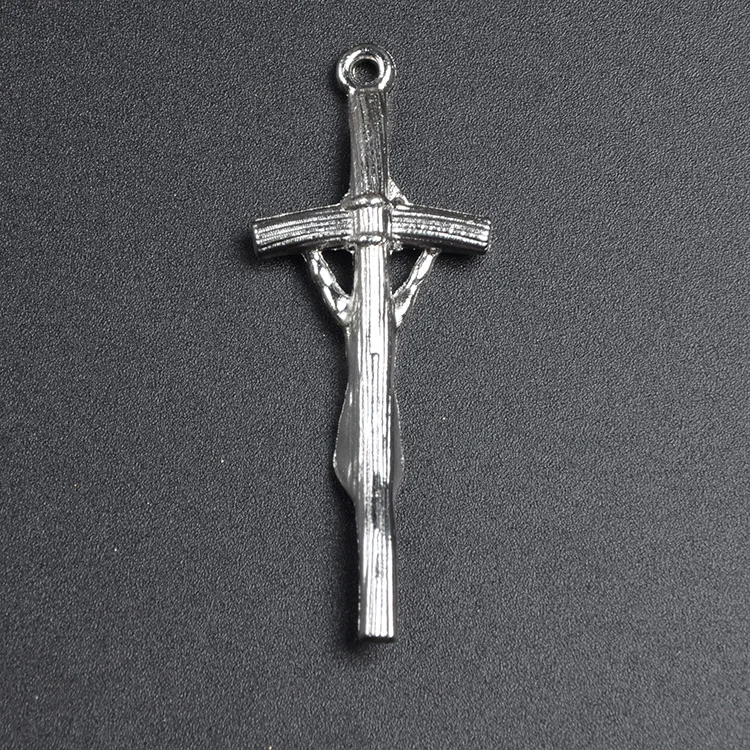 
Factory in Stock Alloy Accessories Jesus Cross Papal Crucifix Pendant for Rosary Catholic Crucifix Cross 