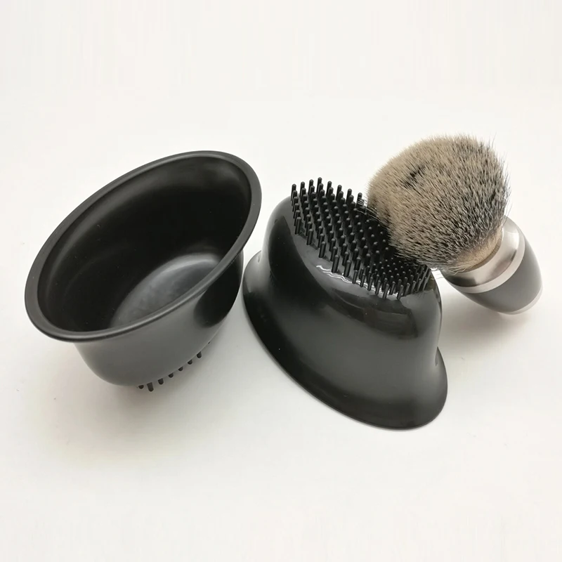 JDK Patent In Stock Multifunctional Black Plastic Shaving Mixing Bowl