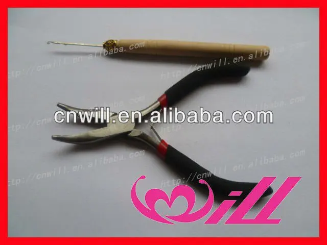 
Pulling Needle And Hair plier And Hool Hair Extensions Tool kit 