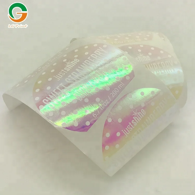 Waterproof custom wine bottle adhesive sticker labels printing