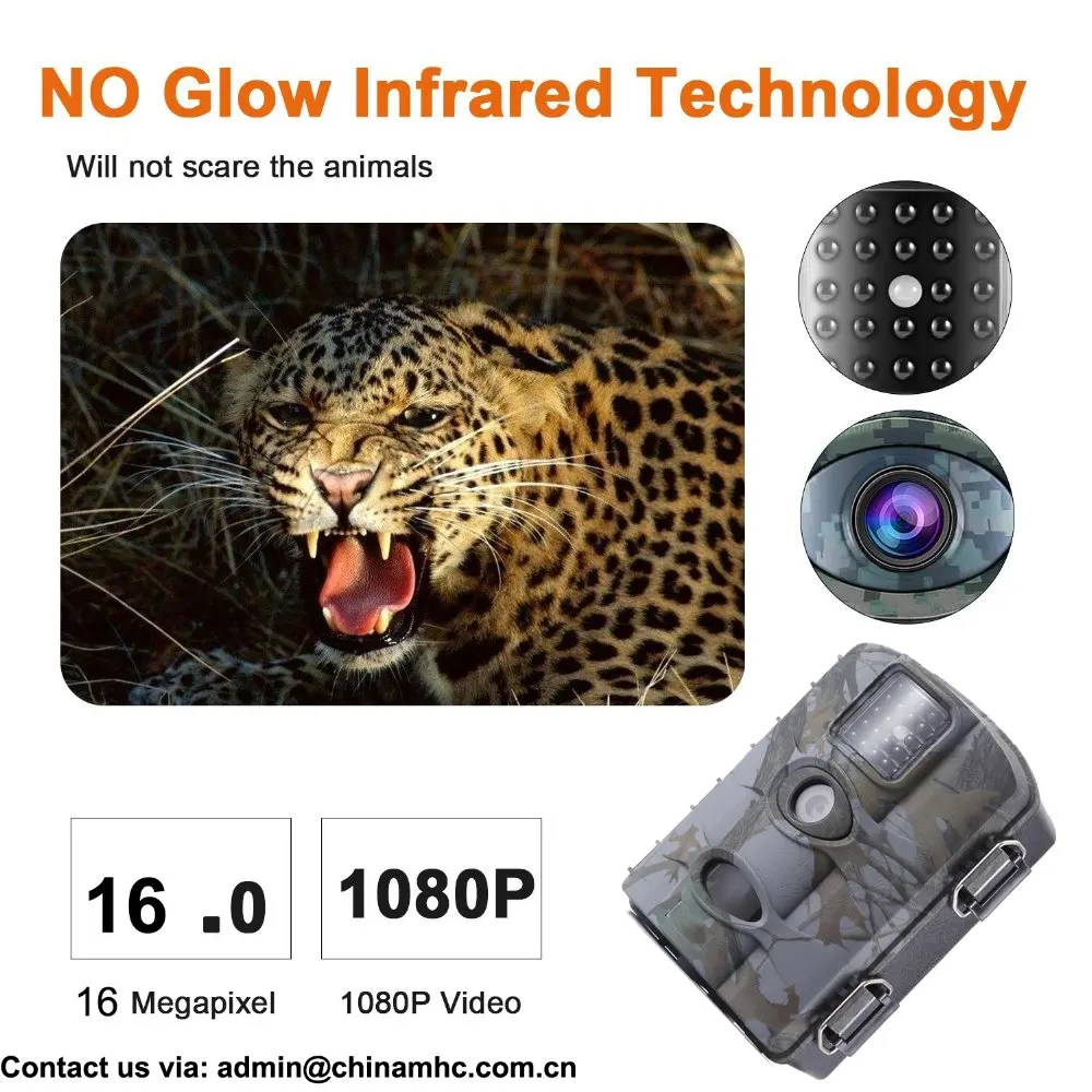 1080P Hunting Camera  IR Night Vision Forest Farm Security Camera for Outdoor Surveillance