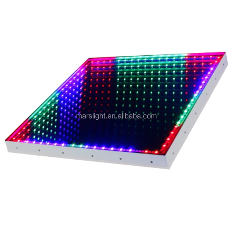 Magnet wireless portable device professional dj 3d mirror rgb led dance floor party