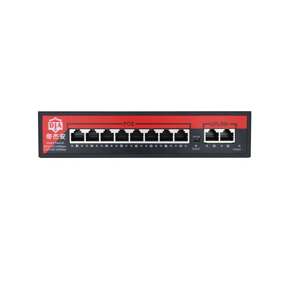 
New 8 port network 48V active poe switch for Hikviision daahua IP cameras 