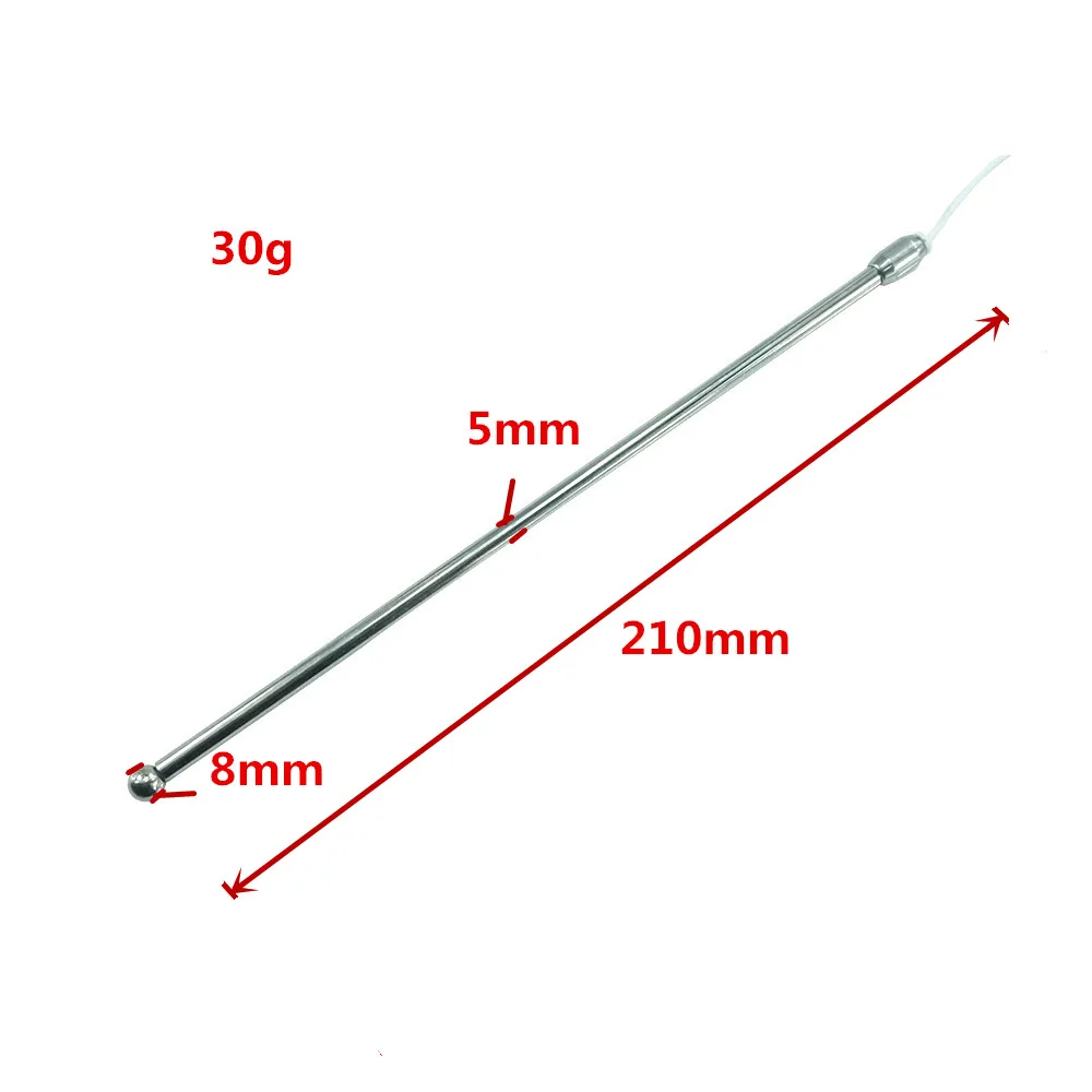Electric shock wave physical therapy equipment stainless steel urethral sound vibrator penis plug electro sex toys