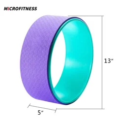 Custom Logo High Density TPE Comfortable Yoga Wheel Roller Back Wheel Customized Unisex Yoga Fitness Universal 1.1-1.3kg 33*13cm