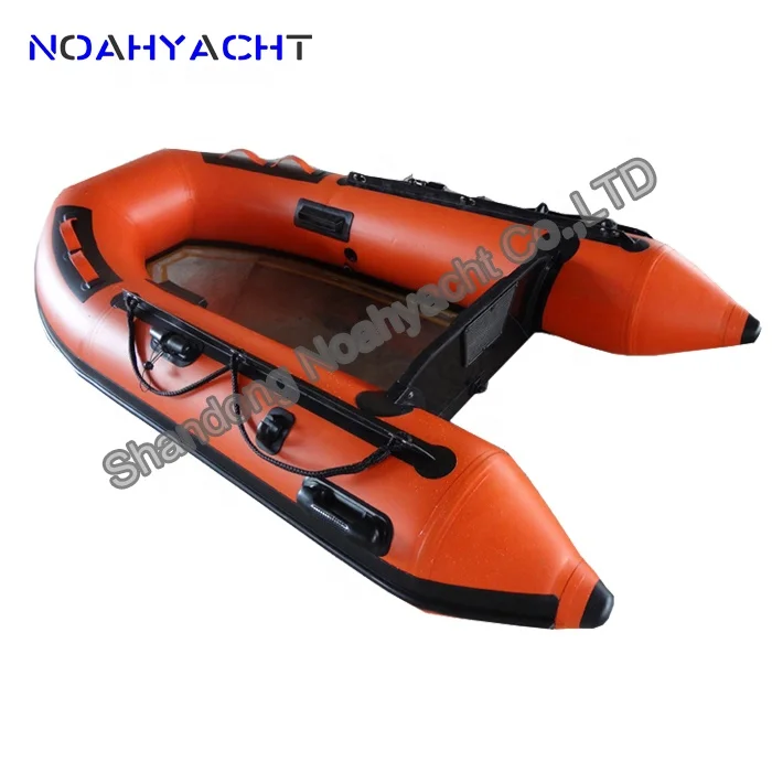 Hypalon Tube Glass Bottom Inflatable Boat for
