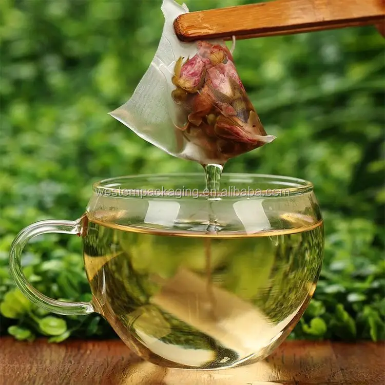 
Nylon Mesh Teabags Triangle Shaped Tea Bags Pyramid Nylon Bags For tea 
