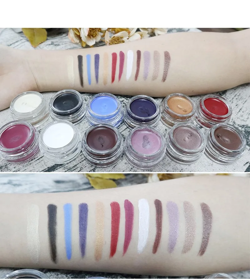 
Custom your brand Long Lasting White Waterproof Eyeliner Gel Cream Makeup Cosmetic Cream 