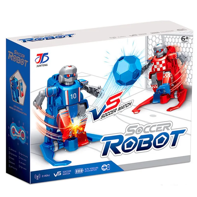 Smart RC Robot Cartoon Play Soccer Robot Remote Control Toys Electric Football Robot Indoor Toys for Children