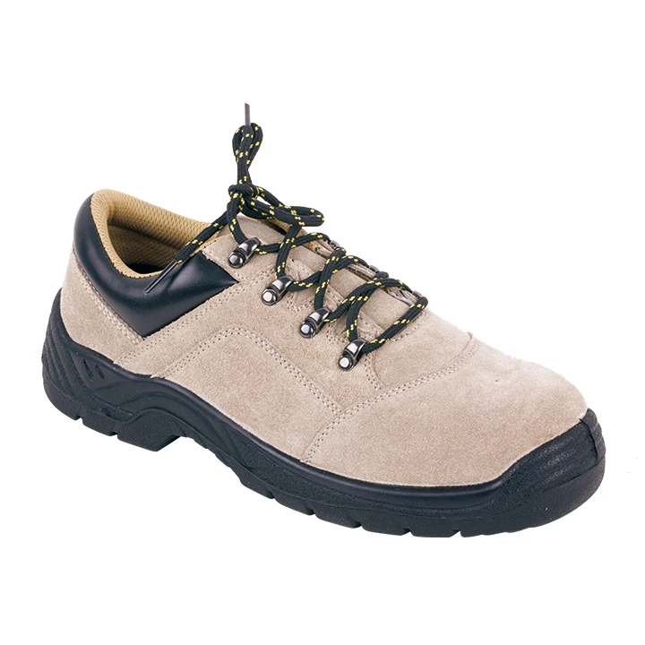 UF-118  Hot suede leather low heel comfortable industrial work construction miner safety shoes with CE EN20345