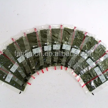 Grade A Japanese Nori (Laver) in Film for Onigiri Green Seaweed