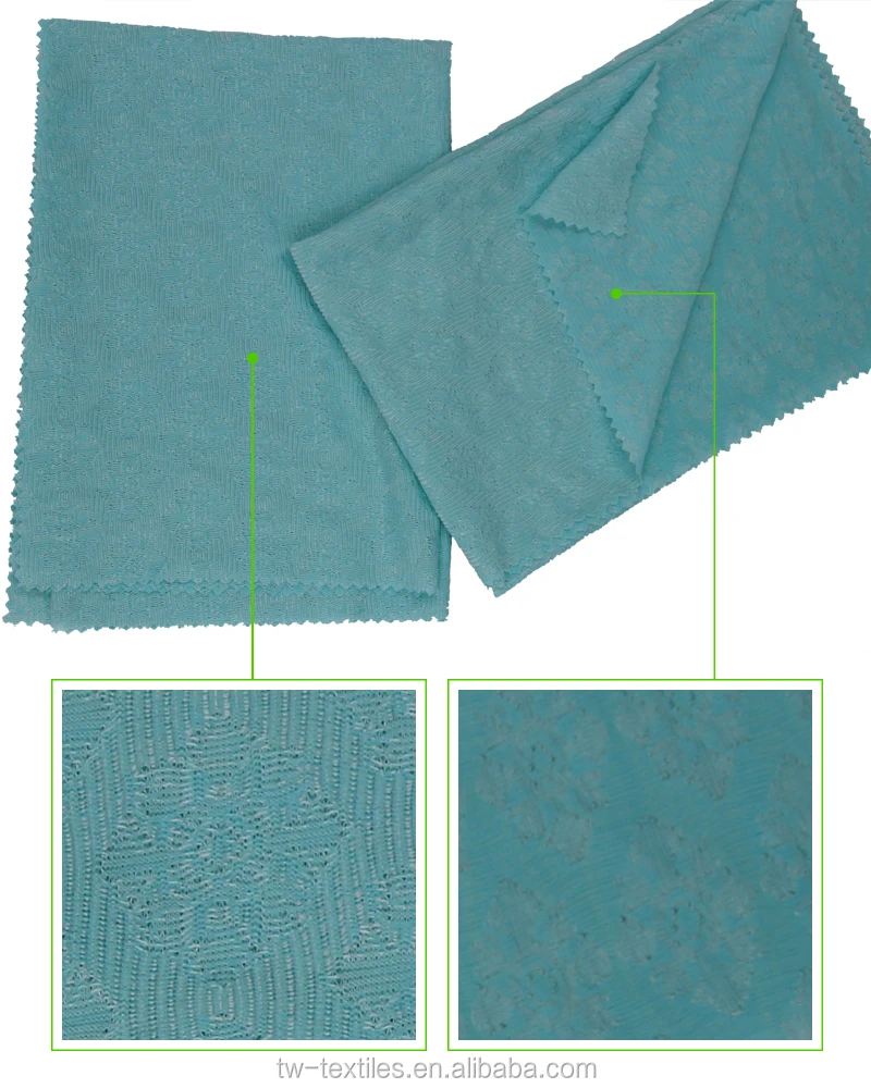 
Polyamide Polyester Elastane Weft Knitted Jacquard fabric in Snow Flower Pattern 