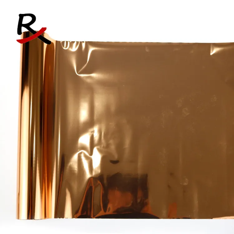 C-CU1 metallic foil copper hot stamping foil on fabric & textile & leather width 75cm 16mic thickness for one roll by the meter