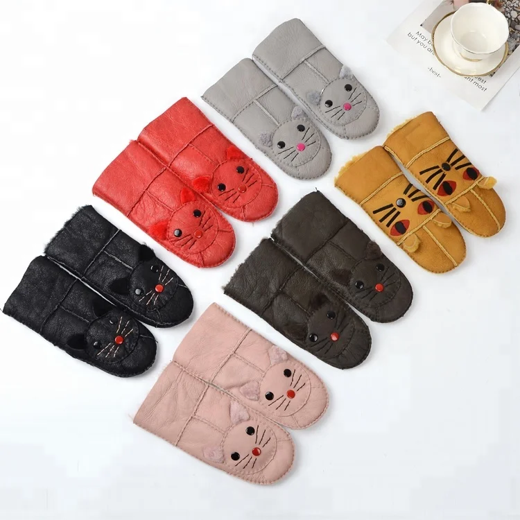 
Fashion accessories fashion lovely sheepskin glove lady sheepskin gloves sheepskin shearling gloves mittens children 