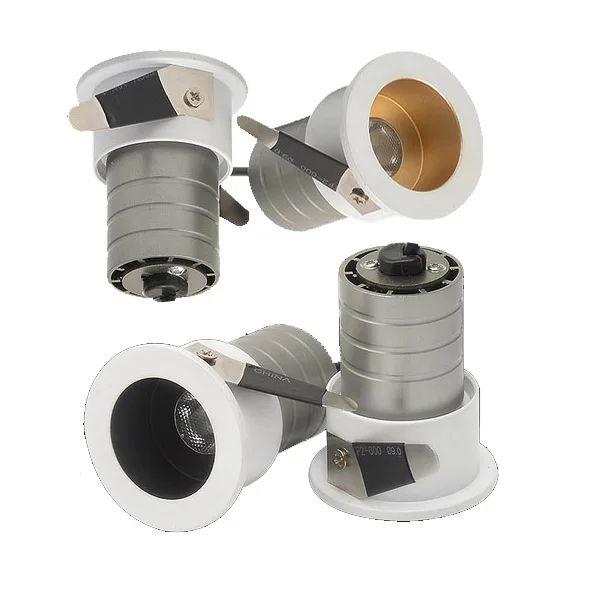 
Multiple compact led accent spotlight mini linear recessed luminaire 2W 4W 