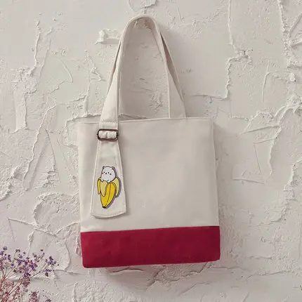 Eco friendly recycled colorful tote shopping cotton canvas bags