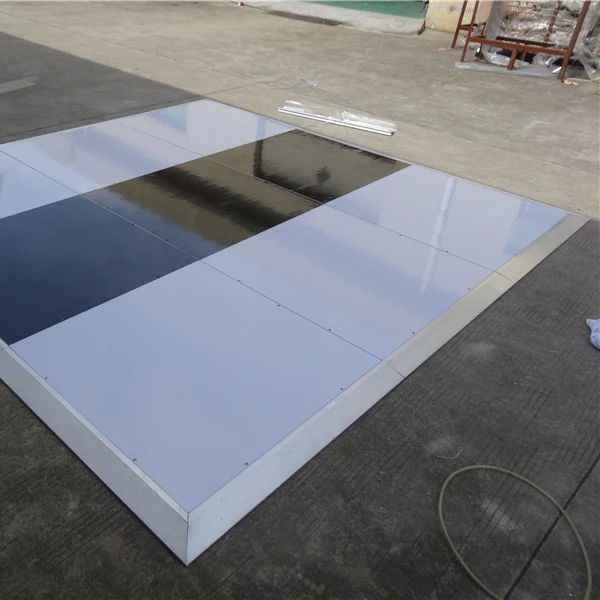 Event stage white glossy disco floor temporary flooring dance flooring