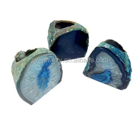 Druzy Tea Light Agate Candle Holder