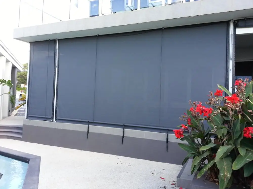 5 Years Warranty Ziptrak Waterproof Roller Blinds with Zip Track System for outdoor