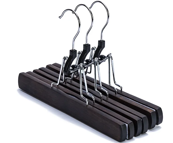 Natural hair extension hangers wooden clamp for hair extention