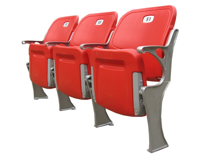 BLM-4371 Upgrade High quality bleacher chairs stadium seats folding plastic standing Stadium Chair for Sports