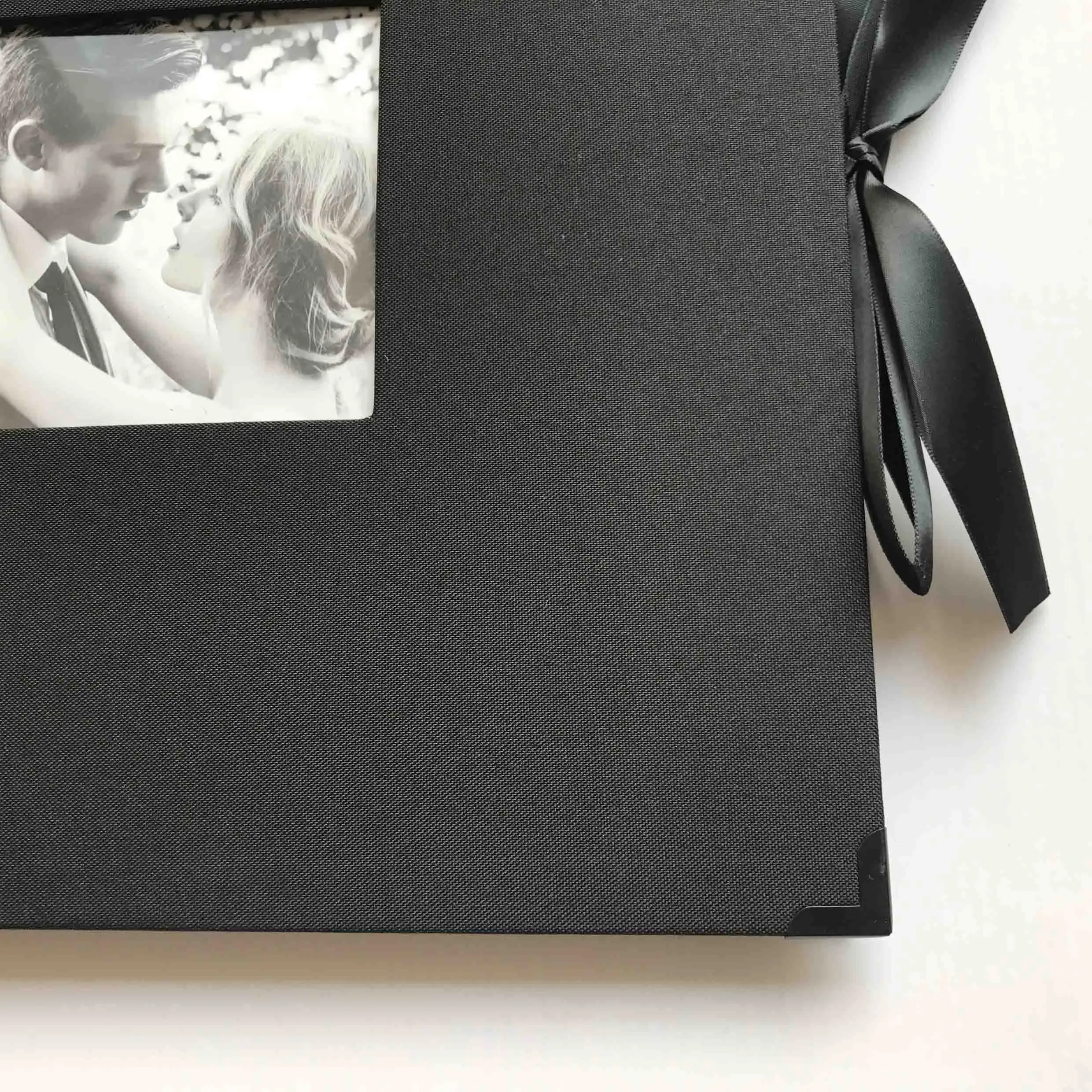 12x12 Black Album (black box), Black Paper Album (80 pages),  Paper Scrapbook (12 stickers)