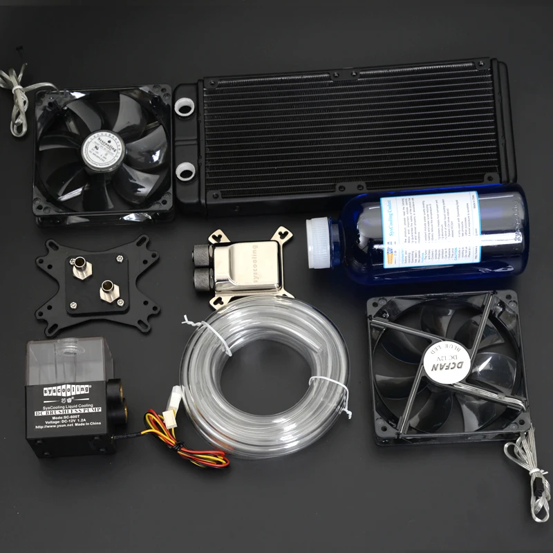 aluminum heat sink CPU water block Syscooling Water cooling kit