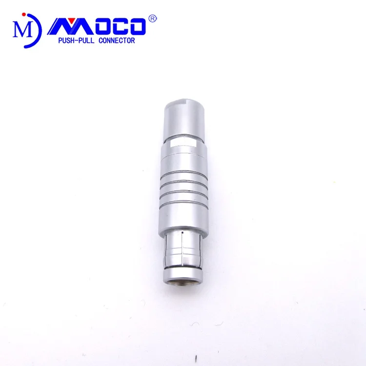 MOCO  Push Pull  Connector  F Series  Plug 12 Pin Wire Male Half Moon  Waterproof Connector