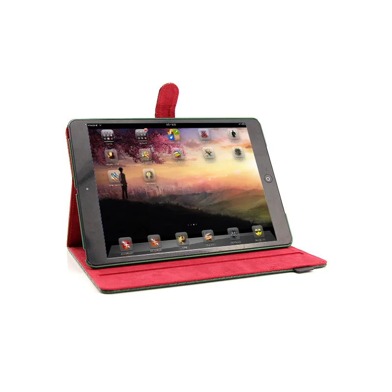 2014 Новый Бумажник Портфель Стиль Folio крышки подставки кожаный чехол для IPad 5