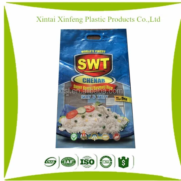 10 кг полипропилена сельского хозяйства басмати риса, упаковка bag