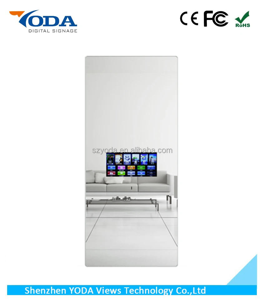 
Magic mirror LCD smart mirror TV touch mirror display for smart home 