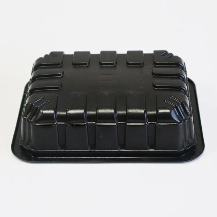 Mushroom Tray Lunch Box Custom PP Microwaveble Single Plastic / to Go Boxes / Disposable Black Food Storage Boxes & Bins Rosin