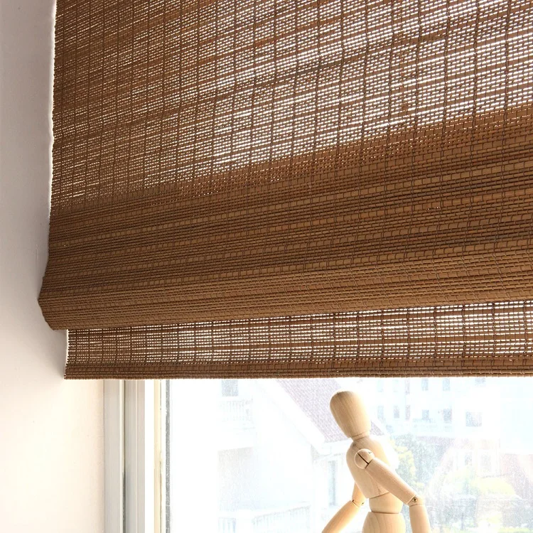 High quality roman style bamboo folding up blinds