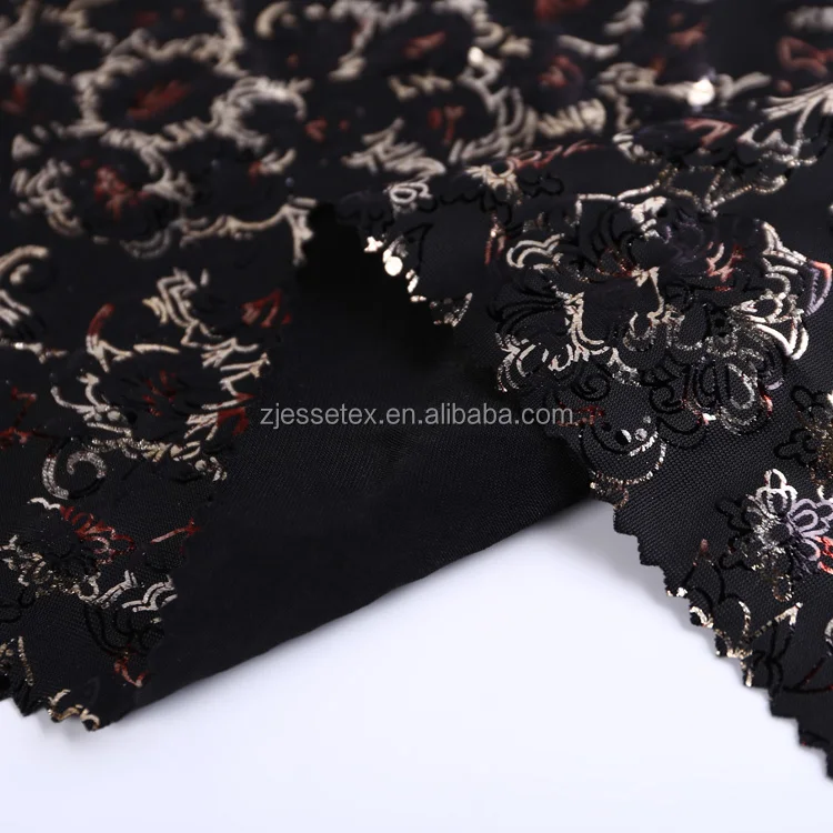 
New fashion FDY korean cotton muslin glitter fabric cut pieces 