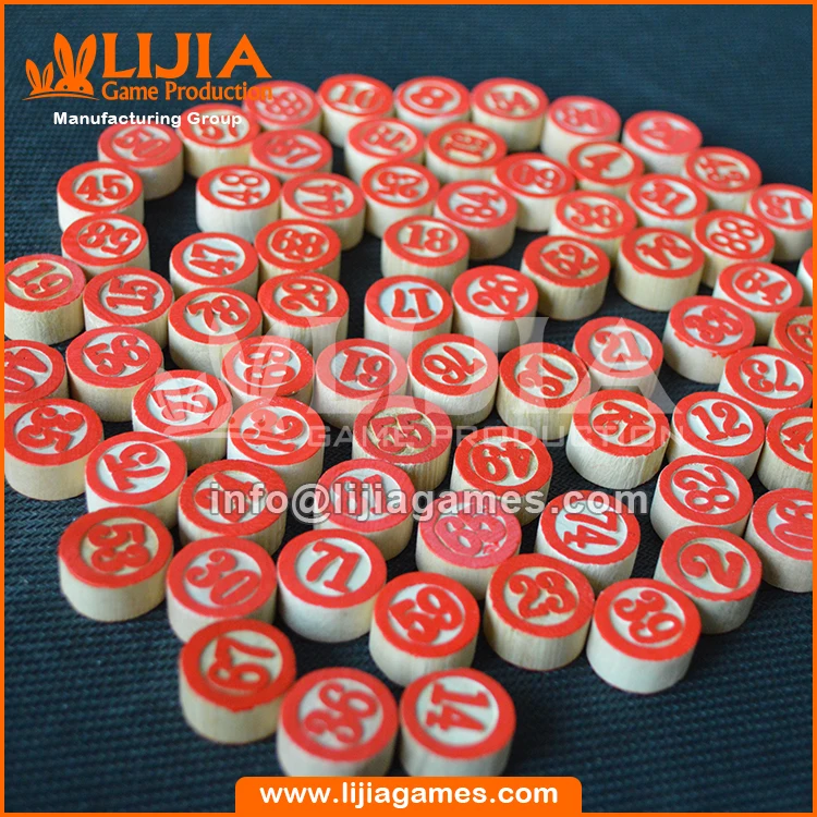 Wooden bingo chips classic games maker manufacture expert in china