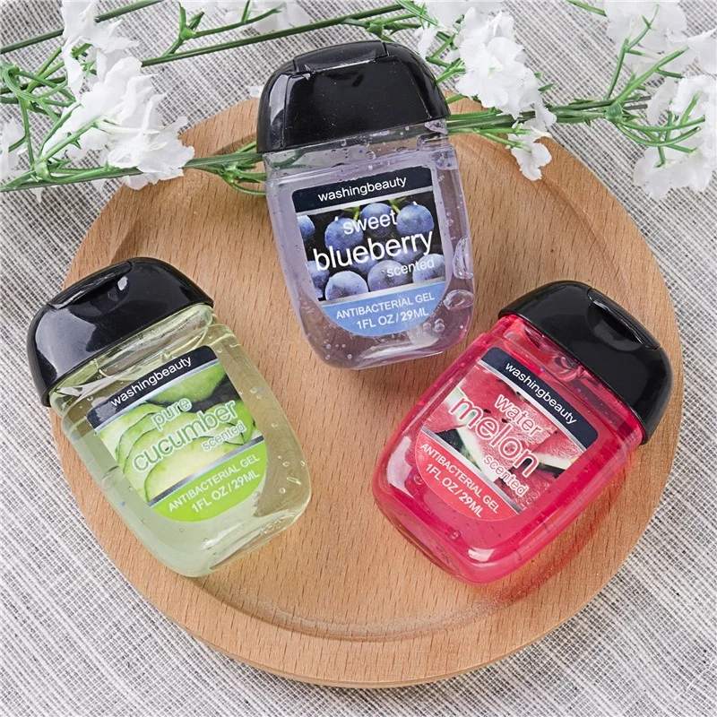 Wholesale Customized 1fl Oz Mini Pocket Natural Scented Waterless Hand Sanitizer, Bac Hand Gel