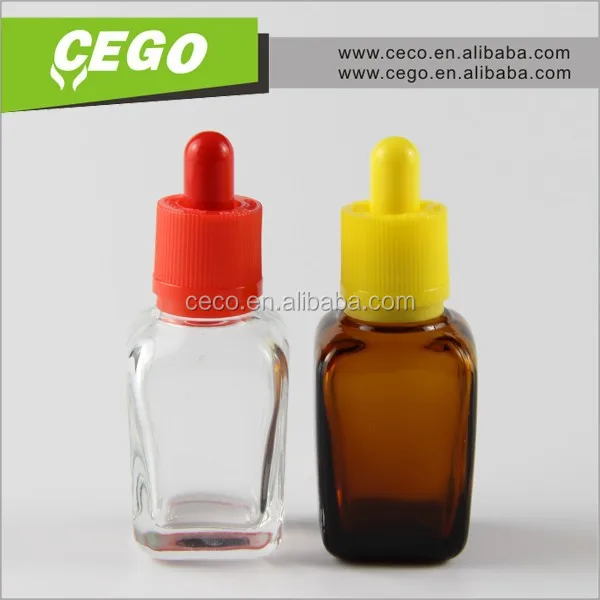 rectangular/square glass bottles Unique dropper bottle pipette,rectangular glass dropper bottle with 15ml 30ml