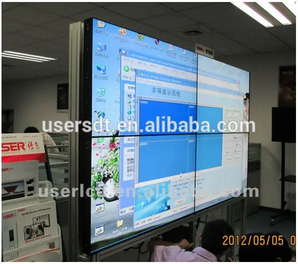 Outdoor 40 inch 2*2 narrow frame LCD video wall(16mm)/Samsung LCD panel