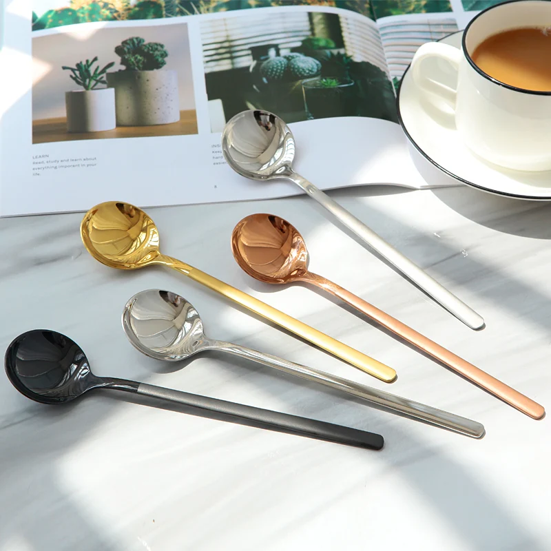 Creative Coffee Spoon Stirring Small Round Spoon wholesale Children Spoon