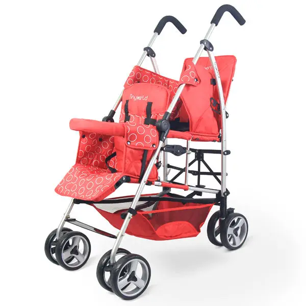 Twin Stroller Baby Twin Tandem Stroller Pushchair With EN1888
