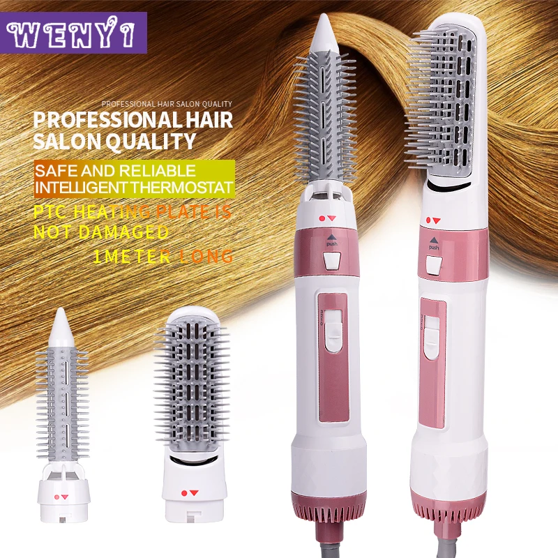 1 Set 220-240V Electric Hair Curling Irons 1200W Styler Hair Blow Dryer Machine Brush Comb Straightener Curler Tool Hair Styling