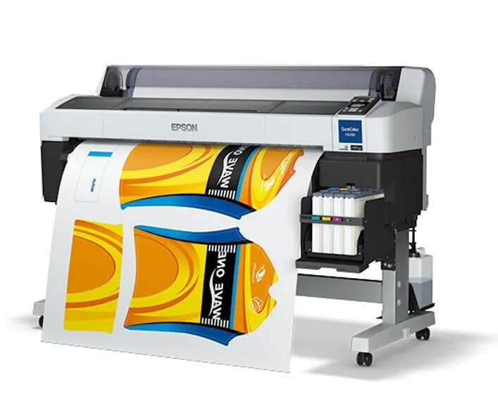 
44' 63.4 sqs/h TFP Printhead lycra sportswear F6070 F6200 F6280 SureColor sublimation printer 