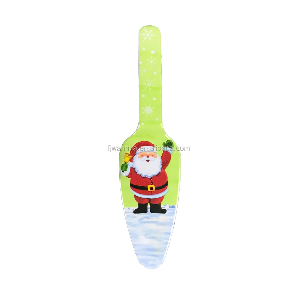 Christmas/birthday cake serving plate set cake plate with knife