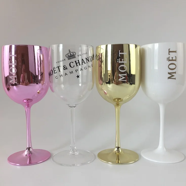 Branded Pink Rose Champagne Glass Goblet For Bar Clubs Party