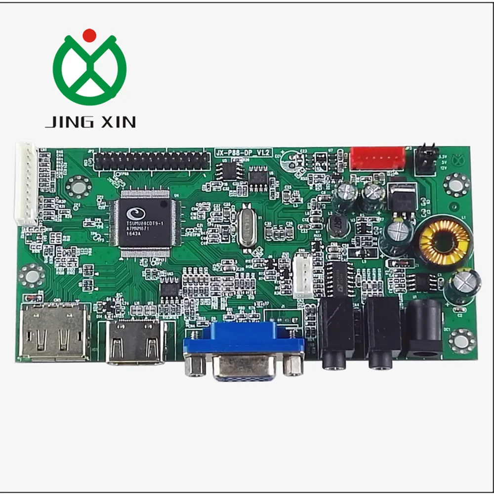 JX-P88DP LCD DP LVDS controller board 1920*1080p resolution  with VGA DP HD input suit for LVDS  screen  monitor