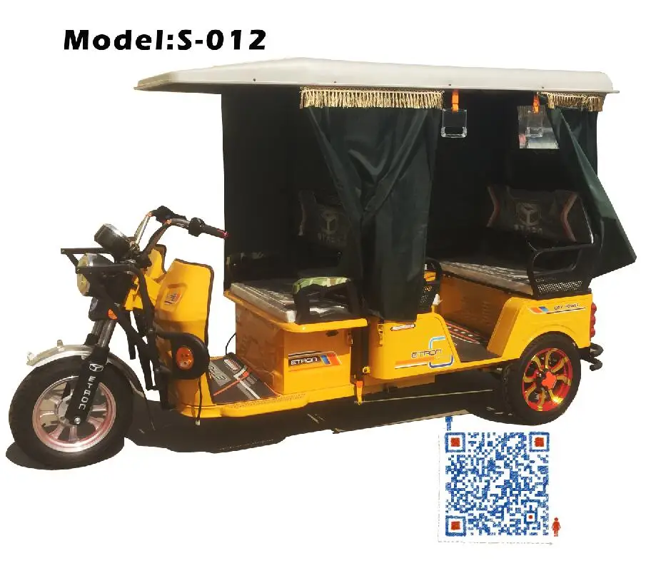 Hot sale electric rickshaw for India market with roof