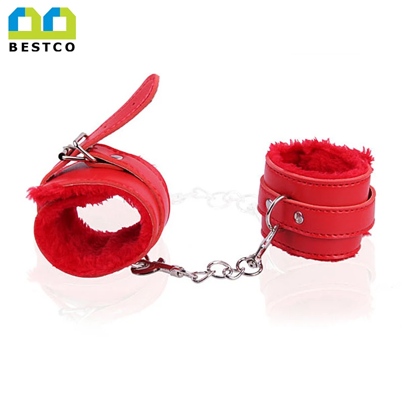 Plush bondage fetish bdsm handcuffs sex toy