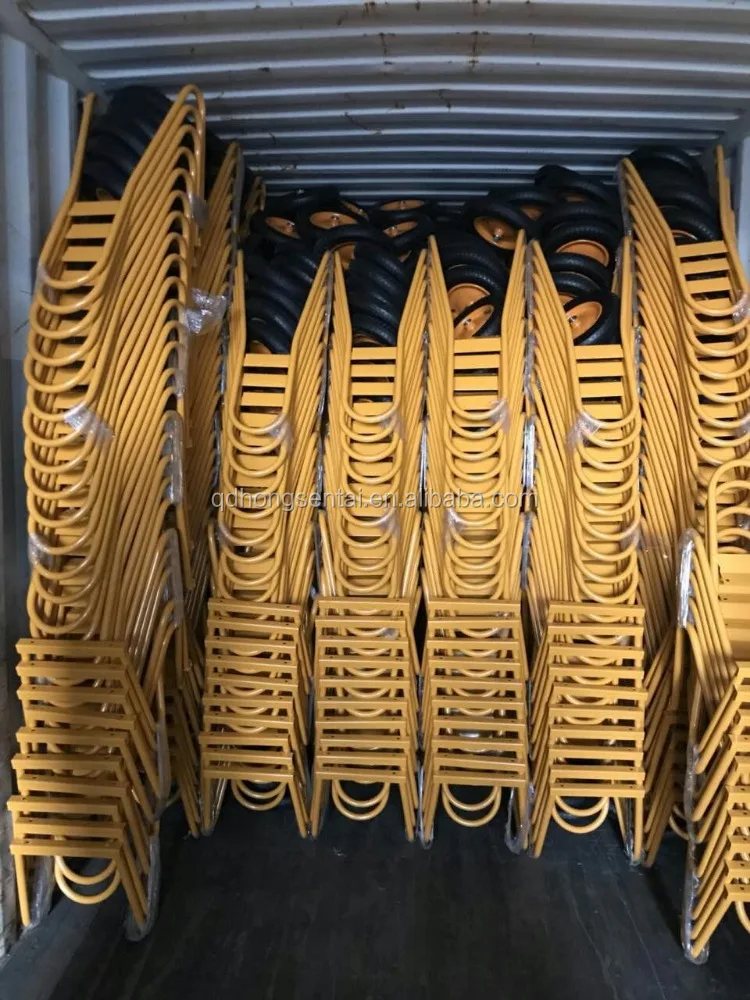 Russia Ukraine East Europe market model double wheel wheelbarrow wb6404b