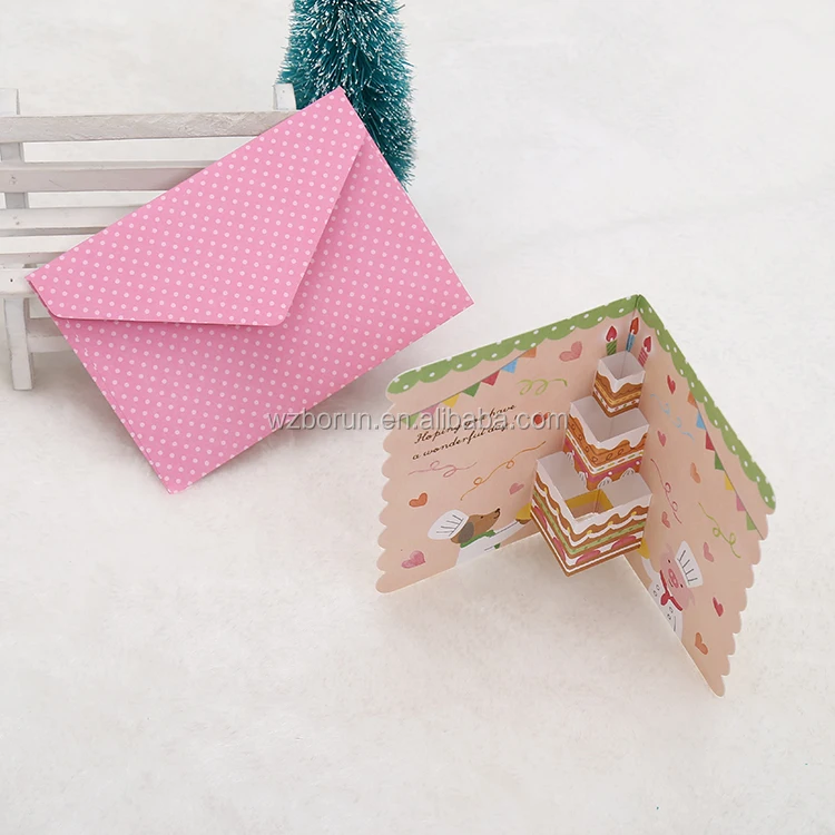 Customized Creative Cartoon Invitation Card Birthday, Birthday Greeting Card, baby greeting card