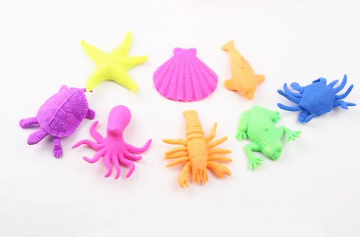 24 Pack Card Water Growing Sea Life Creatures 1pc/card Expandable Creatures Animals Amazing Toys